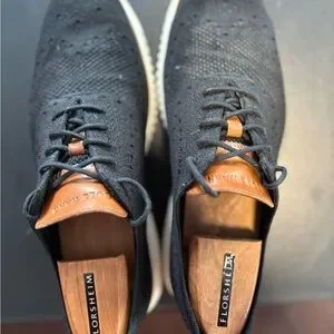 Cole Haan Black and Tan Oxfords with Hybrid Comfort Men main image 4